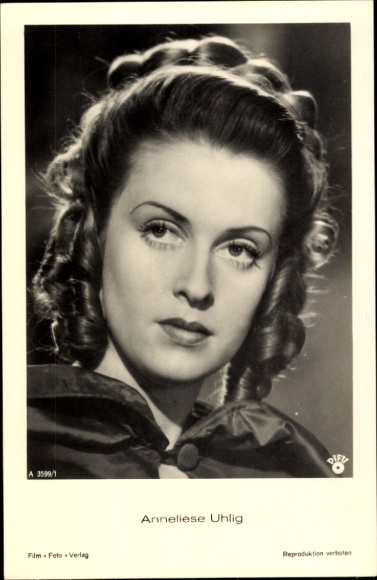 Ak Schauspielerin Anneliese Uhlig, Portrait