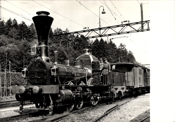 Ak Spanisch-Brötli Bahn Lok, D1/31 Limmat