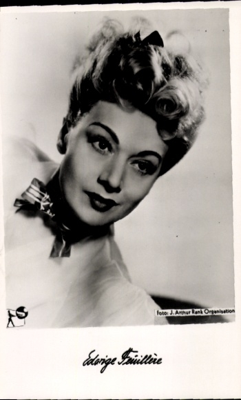 Foto Schauspielerin Edwige Feuillere, Portrait