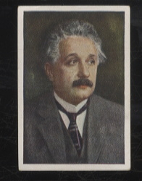 Sammelbild Jasmatzi Zigaretten Dresden, Dt. Nobelpreisträger der Physik, Albert Einstein, 6 x 4 cm