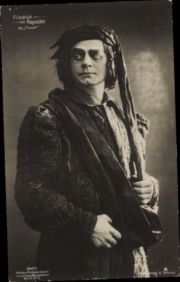 Ak Schauspieler Friedrich Kayssler, Portrait, als Faust