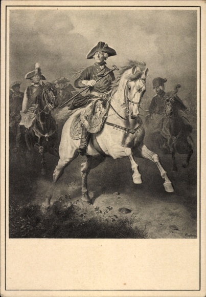 Künstler Ak Camphausen, Wilhelm, Friedrich der Große