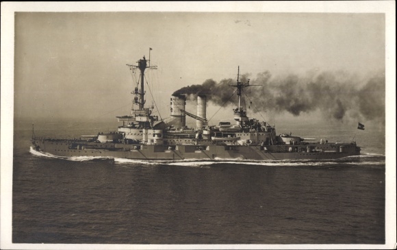 Ak Deutsches Kriegsschiff Schlesien, Reichsmarine, Kriegsmarine, Linienschiff, Deutschland Klasse