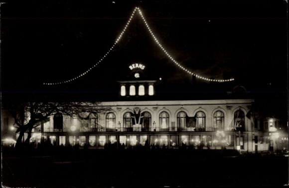 Ak Stockholm Schweden, Berns' Salonger bei Nacht