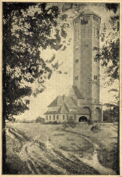 Ak Varel in Oldenburg Jadebusen, Wasserturm