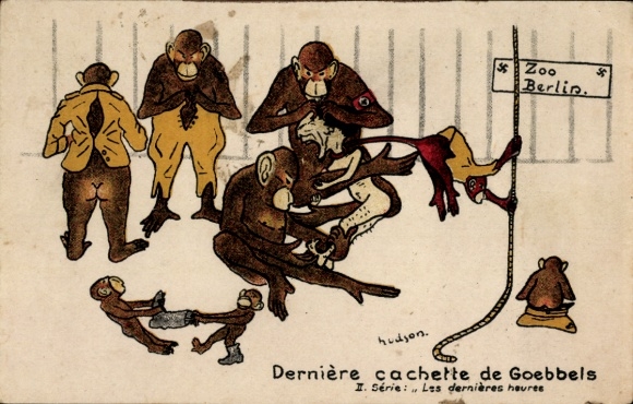 Künstler CPA Hudson, Derniere cachette de Goebbels