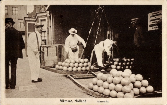 Ak Alkmaar Nordholland Niederlande, Kaasmarkt