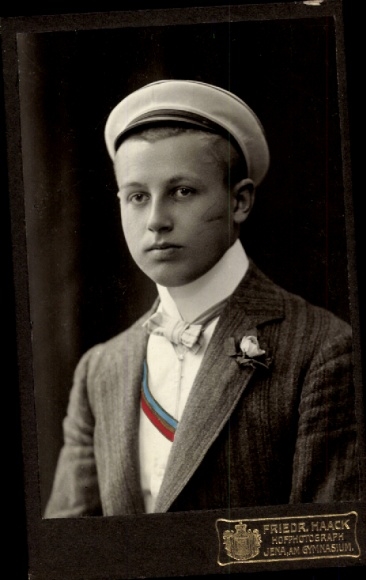 Studentika CdV Jena in Thüringen, Porträt eines Studenten