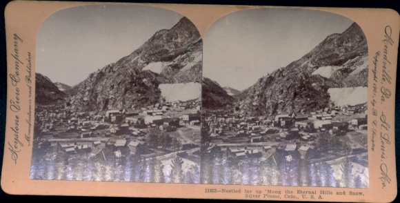 Stereo Foto Colorado USA, Eternal Hills, Silver Plume