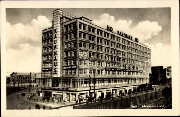 Ak Berlin Mitte, Alexanderplatz, HO Kaufhaus