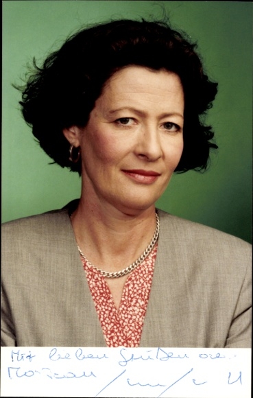 Foto Journalistin Susanne Scholl, Autogramm