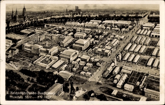 Ak München, 4. Reichsnährstandsausstellung 1937, Panorama, Ausstellungsgelände
