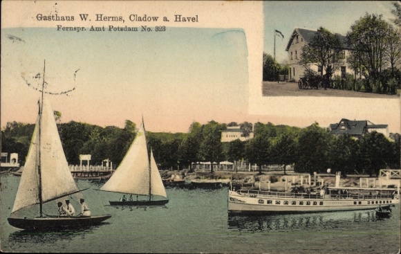 Ak Berlin Spandau Kladow, Gasthaus W. Herms
