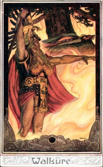 6 Künstler AK im Umschlag von Franz Stassen, Wagner Opern, Collection Moderner Meister