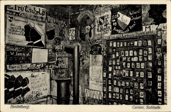 Studentika Ak Heidelberg am Neckar, Carzer, Solitude