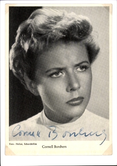 Ak Schauspielerin Cornell Borchers, Portrait, Autogramm
