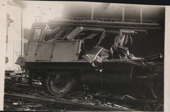 Foto Bécon-les-Bruyères, Französische Eisenbahn, Eisenbahn-Unglück