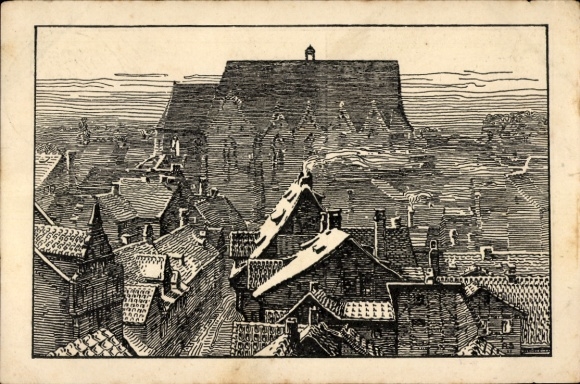 Künstler Ak Sievers, Rudolf, Braunschweig in Niedersachsen, St. Ägidien