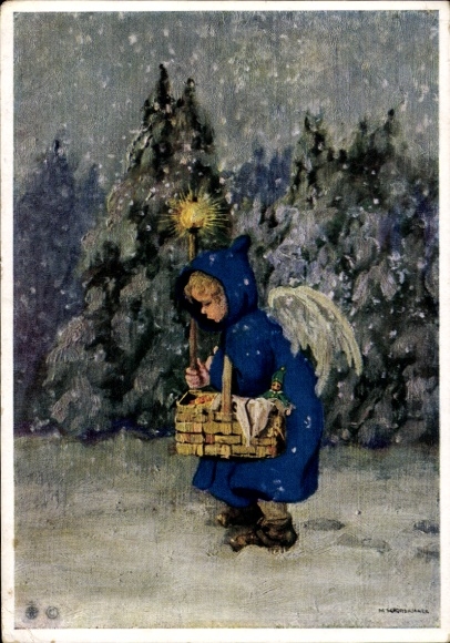 Künstler Ak Schönermark, Frohe Weihnachten