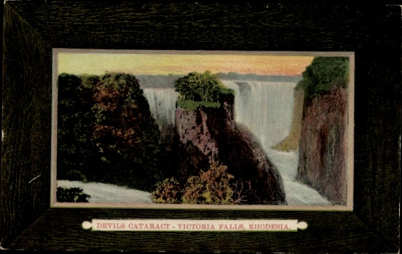 Passepartout Ak Victoria Falls Simbabwe, Victoriafälle