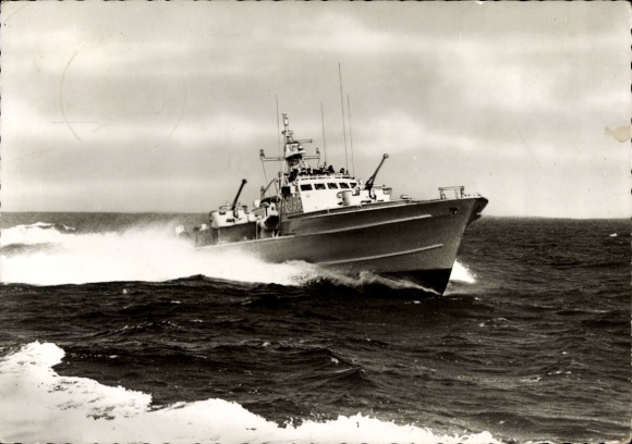 Ak Deutsches Kriegsschiff, Nerz, P 6096, Schnellboot, Bundesmarine