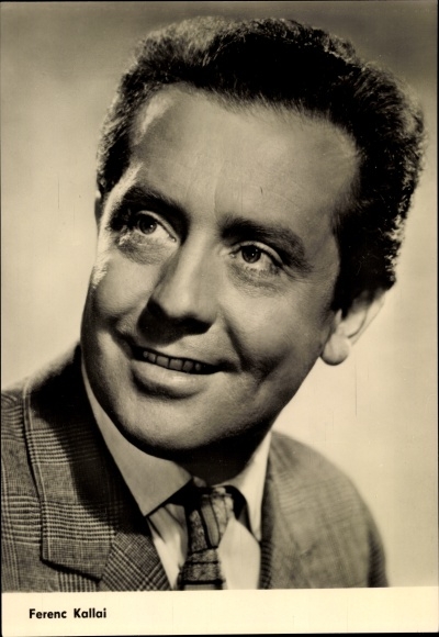 Ak Der Schauspieler Ferenc Kallai, seitliches Portrait, Konflikt des Herzens