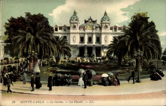 Ak Monte Carlo Monaco, Le Casino, La Facade