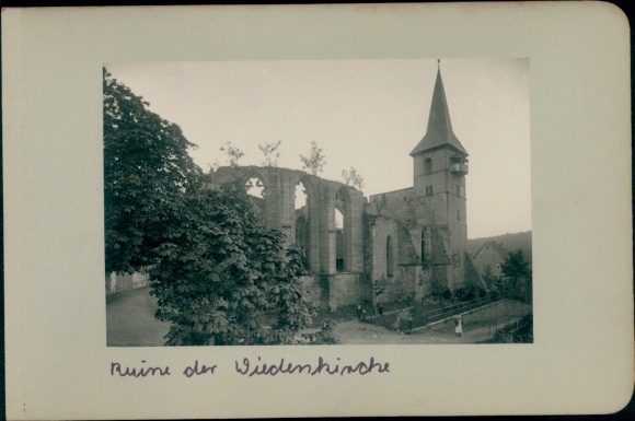 Foto Weida in Thüringen, Ruine der Wiedenkirche