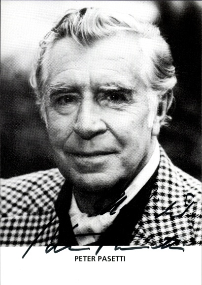 Ak Schauspieler Peter Pasetti, Porträt, Autogramm
