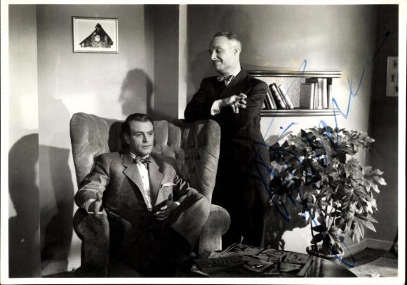 Foto Ak Schauspieler O.W. Fischer, Autogramm, Filmszene