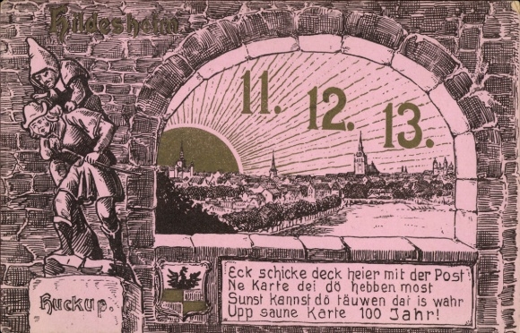 Ak Hildesheim in Niedersachsen, Huckup, Datum 11.12.13