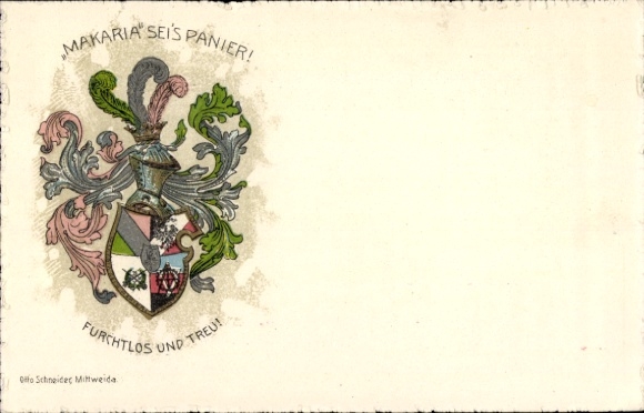 Studentika Ak Mittweida in Sachsen, Corps Makaria, Wappen