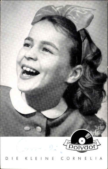 Ak Die kleine Cornelia, Polydor Schallplatten, Portrait