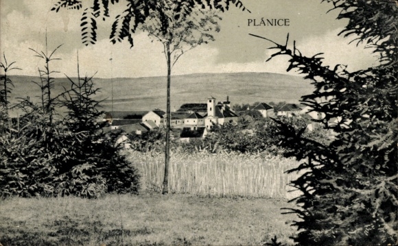 Ak Plánice Planitz Region Pilsen, Panorama