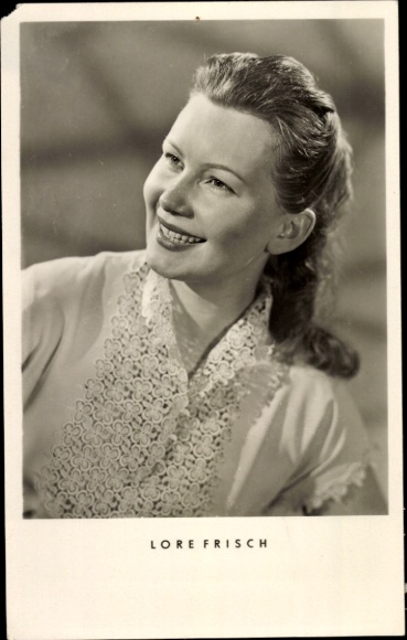 Ak Schauspielerin Lore Frisch, Portrait, Autogramm