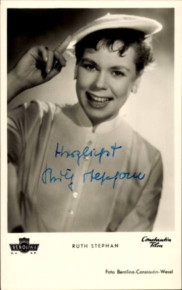 Ansichtskarte / Postkarte Schauspielerin Ruth Stephan, Portrait, Film ...