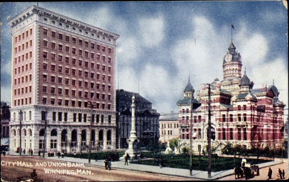 Ak Winnipeg Manitoba Kanada, Rathaus, Union Bank