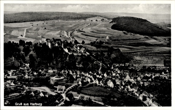 Ak Hamburg Harburg, Landschaftsaufnahme, Häuseransicht, Gruß aus Harburg