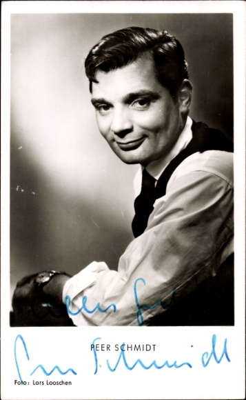 Ak Schauspieler Peer Schmidt, Portrait, Autogramm
