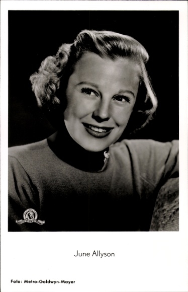 Ak Schauspielerin June Allyson, Portrait