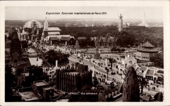 Ak Paris XII, Exposition Coloniale Internationale 1931, Vue generale