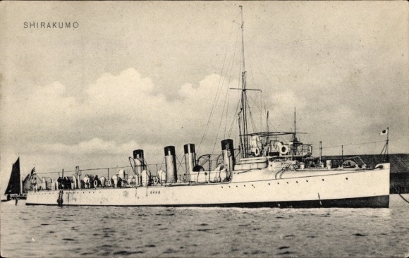 Ak Japanisches Kriegsschiff Shirakumo