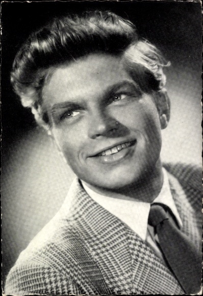 Ak Schauspieler Hardy Krüger, Portrait, Autogramm