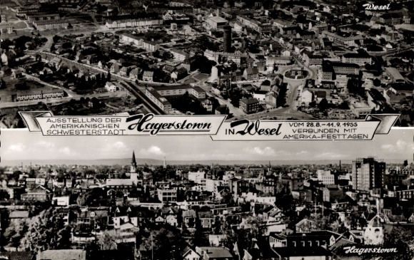 Ak Hagerstown Maryland USA, Ausstellung der amerikanischen Schwesterstadt in Wesel