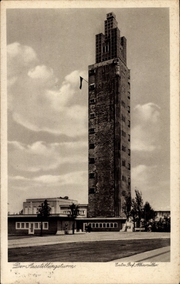 Ak Magdeburg an der Elbe, Ausstellungsturm