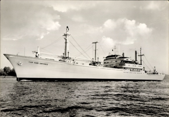 Ak MS Cap San Antonio, Frachtschiff HSDG Eggert & Amsinck