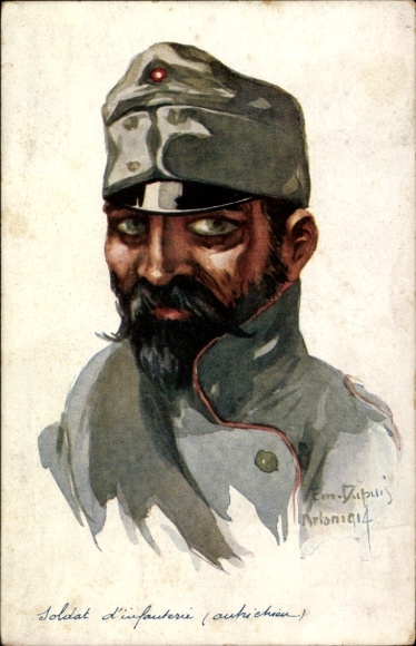 Künstler Ak Dupuis, Emil, Österreichischer Soldat der Infanterie, I.WK