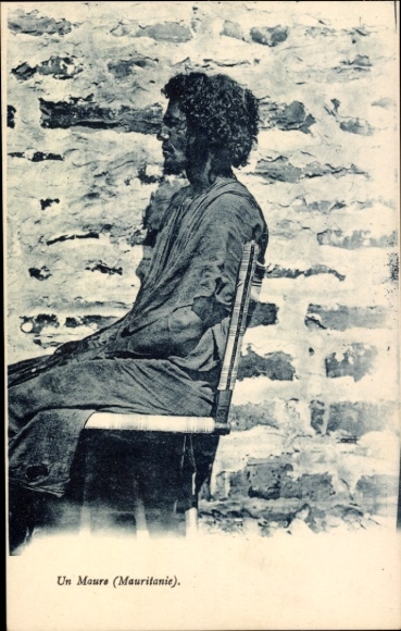Ak Mauretanien, Seitenportrait eines Einheimischen