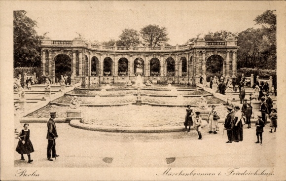 Ak Berlin Friedrichshain, Märchenbrunnen