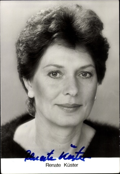 Ak Schauspielerin Renate Küster, Portrait, Autogramm